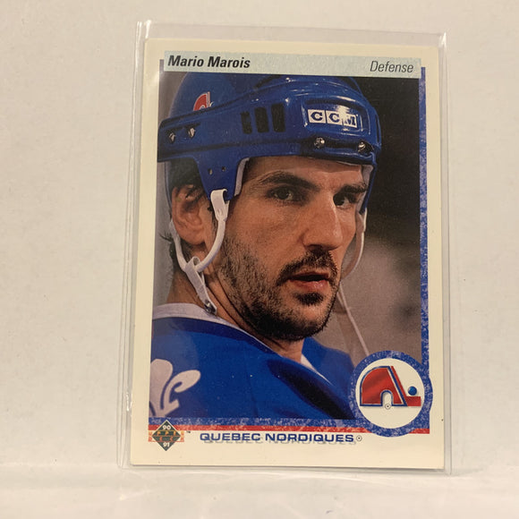 #8 Mario Marois Quebec Nordiques   1990-91 Upper Deck Hockey Card A2P