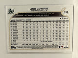 #198 Jed Lowrie Oakland Athletics 2022 Topps Opening Day Baseball Card