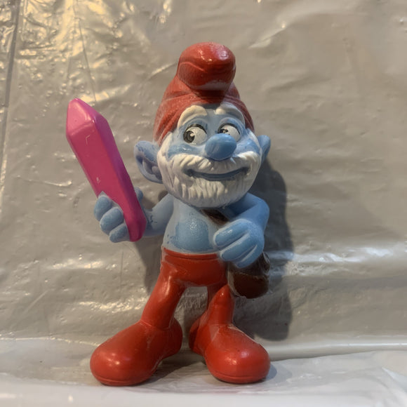 Papa Smurf peyo 2013 Mcdonalds Smurfs Toy Figure Action Figure AA15