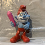 Papa Smurf peyo 2013 Mcdonalds Smurfs Toy Figure Action Figure AA15