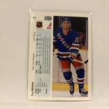 #11 Troy Mallette New York Rangers   1990-91 Upper Deck Hockey Card A2P