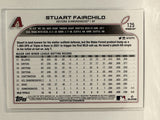 #125 Stuart Fairchild Rookie Arizona Diamondbacks 2022 Topps Opening Day Baseball Card