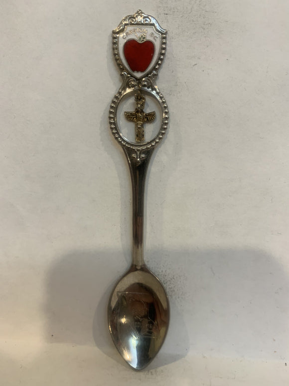 Creston BC Apple Toem Pole Souvenir Spoon