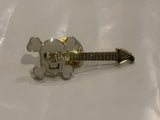 Skull and Cross Bones Guitar Lapel Hat Pin DB