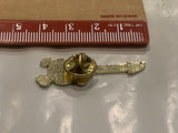 Skull and Cross Bones Guitar Lapel Hat Pin DB