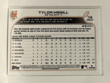#134 Tylor Megill Rookie New York Mets 2022 Topps Opening Day Baseball Card
