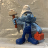 Handy Smurf peyo 2013 Mcdonalds Smurfs Toy Figure Action Figure AA17