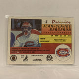 #4  Jean-Claude Bergeron Montreal Canadiens   1991-92 O-Pee-Chee Hockey Card A2P