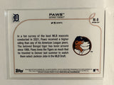 #M-8 Paws Detroit Tigers 2022 Topps Opening Day Baseball Card