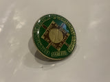 Edmonton Federation of Community Leagues Softball Lapel Hat Pin DB