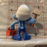 Handy Smurf peyo 2013 Mcdonalds Smurfs Toy Figure Action Figure AA17