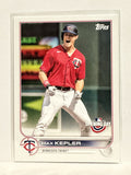 #127 Max Kepler Minnesota Twins 2022 Topps Opening Day Baseball Card