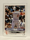 #206 Joey Bart Future Stars San Francsico Giants 2022 Topps Opening Day Baseball Card