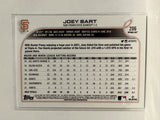 #206 Joey Bart Future Stars San Francsico Giants 2022 Topps Opening Day Baseball Card