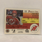 #15 Zdeno Ciger New Jersey Devils   1991-92 O-Pee-Chee Hockey Card A2P