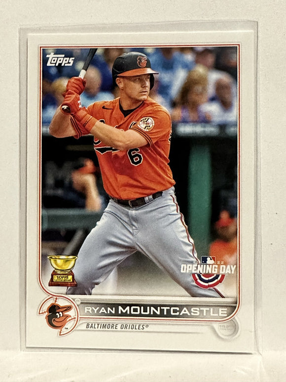 #26 Ryan Mountcastle All Star Rookie Baltimore Orioles 2022 Topps Opening Day Baseball Card