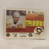 #16 Paul Coffey Pittsburgh Penguins   1991-92 O-Pee-Chee Hockey Card A2P