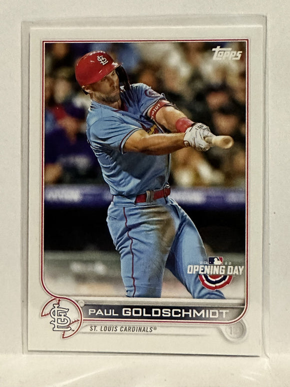 #171 Paul Goldschmidt St Louis Cardinals 2022 Topps Opening Day Baseball Card