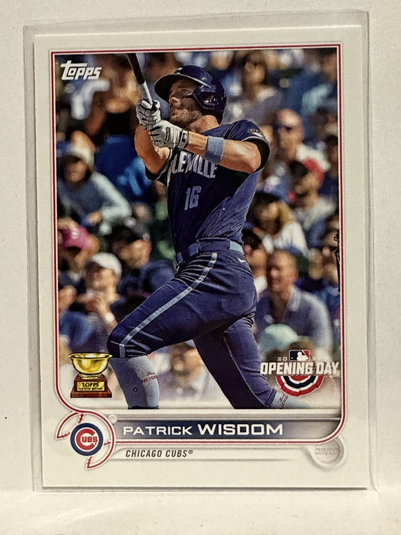 #131 Patrick Wisdom All Star Rookie Chicago Cubs 2022 Topps Opening Day Baseball Card