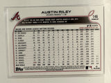 #146 Austin Riley Atlanta Braves 2022 Topps Opening Day Baseball Card