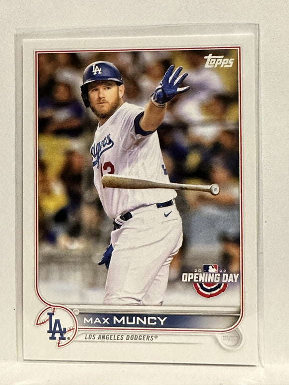 #44 Max Muncy Los Angeles Dodgers 2022 Topps Opening Day Baseball Card