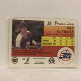 #28 Pat Elynuik Winnipeg Jets   1991-92 O-Pee-Chee Hockey Card A2P