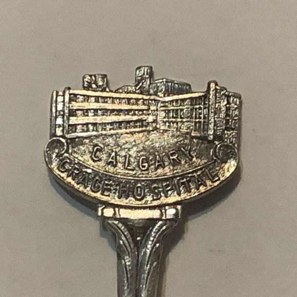 Calgary Grace Hospital  collectable Souvenir Spoon PJ