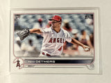 #201 Reid Detmers Rookie Los Angeles Angels 2022 Topps Series One Baseball Card