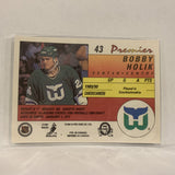#43 Bobby Holik Hartford Whalers   1991-92 O-Pee-Chee Hockey Card A2Q
