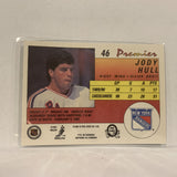 #46 Jody Hull New York Rangers   1991-92 O-Pee-Chee Hockey Card A2Q