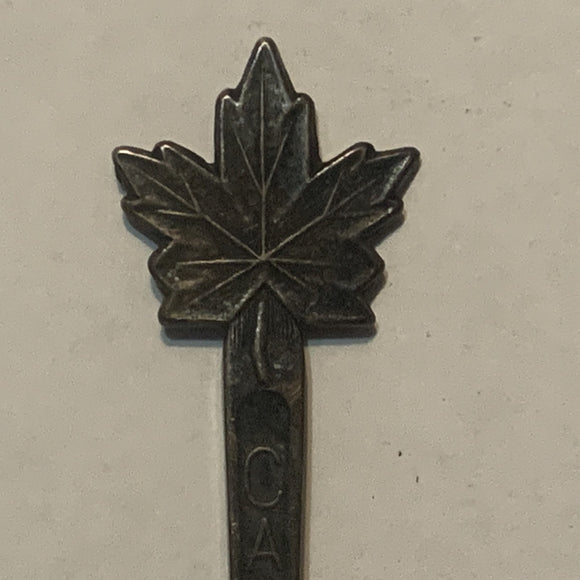 Victoria Canada Maple Leaf collectable Souvenir Spoon PL