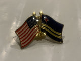 USA Aruba Friendship Flags Lapel Hat Pin DC