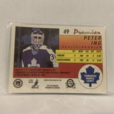 #49 Peter Ing Toronto Maple Leafs   1991-92 O-Pee-Chee Hockey Card A2Q