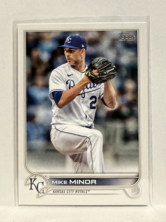#155 Mike Minor  Kansas City Royals 2022 Topps Series One Baseball Card