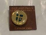 Pope John Paul II Canada 1984 Lapel Hat Pin DC