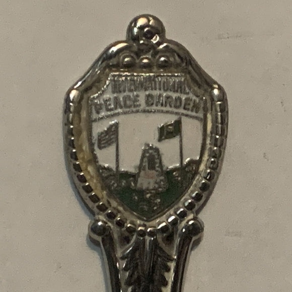 International Peace Garden North Dakota collectable Souvenir Spoon PL