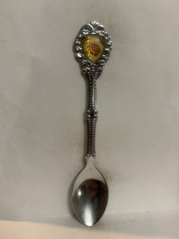 Mother Rose Flower Souvenir Spoon