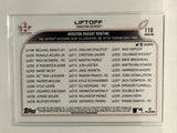 #110 Liftoff  Houston Astros 2022 Topps Series One Baseball Card