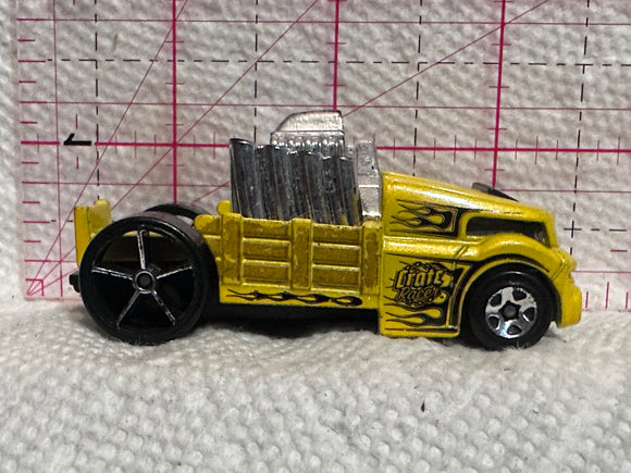 Yellow Crate Racer DHP24 Hot Wheels Diecast Car