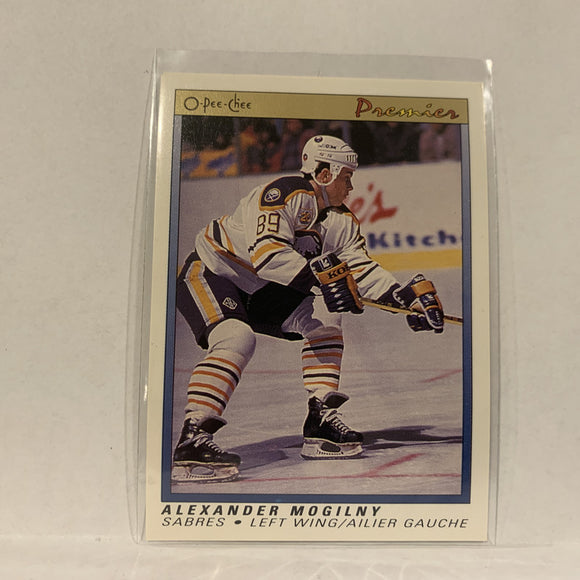 #75 Alexander Mogilny Buffalo Sabres   1991-92 O-Pee-Chee Hockey Card A2R