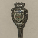 Wild Rose Alberta Flower Canada collectable Souvenir Spoon PL