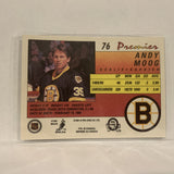 #76 Andy Moog Boston Bruins   1991-92 O-Pee-Chee Hockey Card A2R