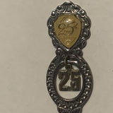 Happy 25th Anniversary collectable Souvenir Spoon PL