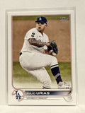 #299 Julio Urias Los Angeles Dodgers 2022 Topps Series One Baseball Card