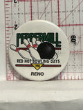 Peppermil 1990 Red Hot Bowling Days Reno Button Pinback
