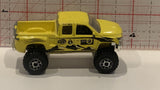 Yellow Lifted 1999 Chevrolet Silverado 4X4 Matchbox Toy Diecast Car