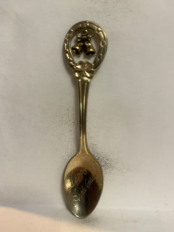 Happy Anniversary Bells Souvenir Spoon