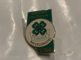 Alberta's Centennial 4-H Canada 2005 Lapel Hat Pin DD