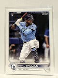 #25 Vidal Brujan Rookie Tampa Bay Rays 2022 Topps Series One Baseball Card