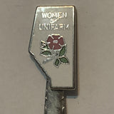 Women of Unifarm Alberta Wild Rose collectable Souvenir Spoon PM